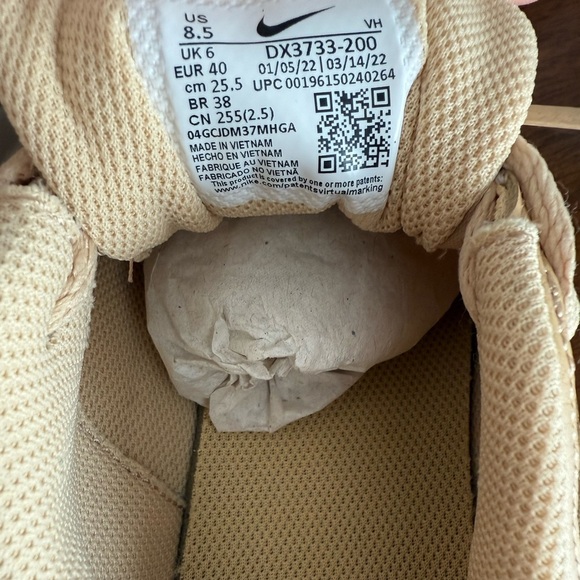 NEW Nike Air Max SC US 8.5 Women's Beige and Pink Camo Sneakers - Picture 7 of 7